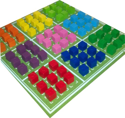 Weiblespiele 6238 Farben Sudoku 'Play 'N' ROLL' aus Wollfilz mit Spielsteinen aus Holz von Weible Spiele