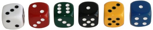 weiblespiele 05325 - Acryl-Würfel, Uni, 25 mm, 10 Stück weiblespiele 05325 - Acryl-Würfel, Uni, 25 mm, 10 Stück von Weible Spiele
