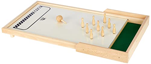 Weible Spiele 3105007 10500 - Meraner Tischkegelspiel, Holz/Beige von Weible Spiele