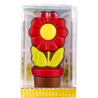 Schoko-Geschenk "Blume", 13cm x 6cm x 4cm, 85g von Weibler Confiserie