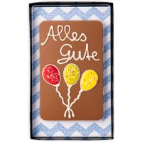 Schokoladen Geschenktafel "Alles Gute", 120g von Weibler Confiserie