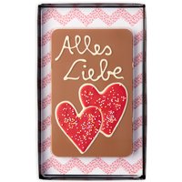 Schokoladen Geschenktafel "Alles Liebe", 120g von Weibler Confiserie