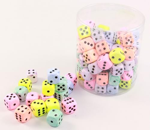 Weiblespiele 05158-1 - Acryl-Würfel, Pastell in Dose, 16 mm, 100 Stück Weiblespiele 05158-1 - Acryl-Würfel, Pastell in Dose, 16 mm, 100 Stück von Weiblespiele