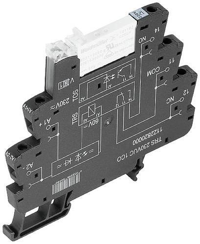 Weidmüller TRS 230VUC 1CO AGSNO Koppelrelais 230V DC/AC 6A 1 Wechsler 10St. von Weidmüller