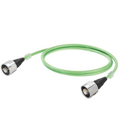 Weidmüller 1005100100 RJ45 Netzwerkkabel, Patchkabel CAT 5, CAT 5e SF/UTP 10.00m Grün 10St. von Weidmüller