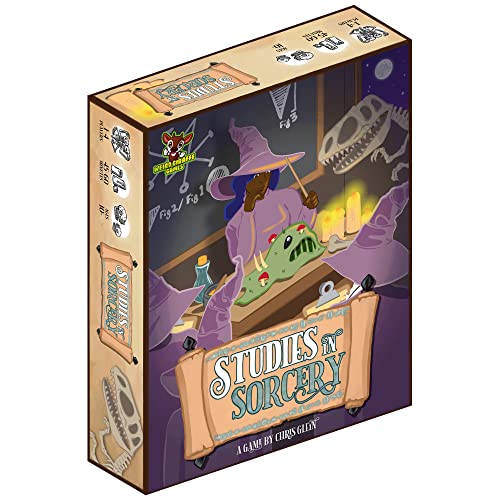 Studies in Sorcery – Motorenbau- und Zeichenspiel, von Weird Giraffe Games, ab 10 Jahren, 1–4 Spieler, 45 Minuten von Weird Giraffe Games