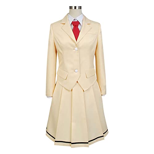 Weixu Anime Tomoko Kuroki Cosplay Kostüm Schuluniform Anzug mit Bindestrümpfen Halloween Party Outfit für Damen XS von Weixu