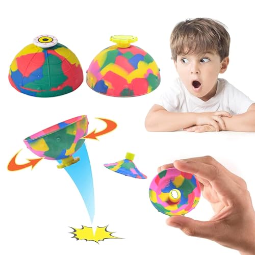 Wekuw 4 Stück Bounce Bowl für Kinder, Sensory Spielzeug,Bounce Bowl, Sensory Spielzeug,Hand-Augen-Koordination, Stressabbau Sensorisches Spielzeug für Kinder,Novelty Outdoor Game Toys von Wekuw