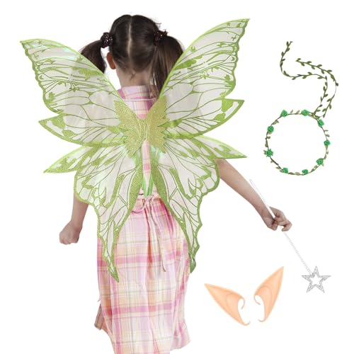 Weldphur Feenflügel Für Mädchen - Schmetterlings Flügel Kostüm Engel Flügel Für Kinder Mädchen Und Frauen | Party Ausstattung Prinzessinnen Rollenspiel Kostüm Für Geburtstag Schminkfeiern Weldphur Feenflügel Für Mädchen - Schmetterlings Flügel Kostüm Engel Flügel Für Kinder Mädchen Und Frauen | Party Ausstattung Prinzessinnen Rollenspiel Kostüm Für Geburtstag Schminkfeiern von Weldphur