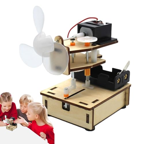 Weldphur Set Scientific Experiment Electric Lüfter, wissenschaftlicher elektrischer Lüfter - Kids Fan Assembly | Spielzeugset für elektronische Montage, handgefertigter Stromerzeuger, von Weldphur