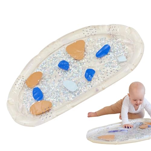 Weldphur Wassermatte Baby Wasserspielmatte Spielzeug Aufblasbare Spielmatten Baby Wasserkissen Aufblasbare Wasserspielzeug Für Baby Aufblasbare Bauchzeit Matte Baby Sensorisches Wasserspielmatte von Weldphur