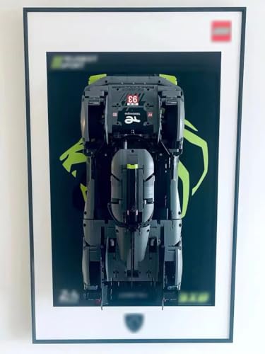 Display-Wandhalterung für Lego Technic Peugeot 9X8 24H Le Mans Hybrid Hypercar 42156, Lego-Liebhaber (nur Display-Wandhalterung, Keine Lego-Modelle) von Welkin DC