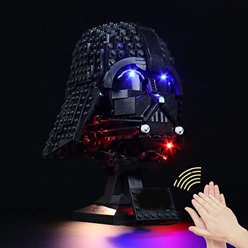 LED-Licht-Kit für Lego 75304 Darth Vader Helm, USB Anschluss Beleuchtungsset Kompatibel mit Lego 75304 (nur Lichter, Keine Lego Modelle) (Sprachsteuerung) von Welkin DC