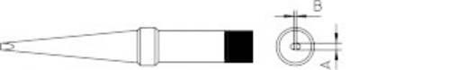 Weller 4PTK8-1 Lötspitze Langform Spitzen-Größe 1.2mm Inhalt 1St. von Weller
