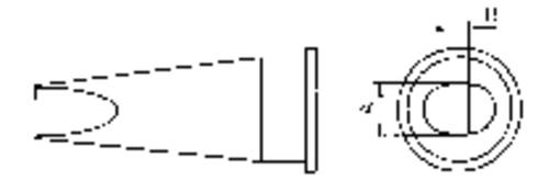 Weller LHT-D Lötspitze Flachform Spitzen-Größe 4.7mm Inhalt 1St. von Weller