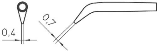 Weller RTW2 Lötspitze Rundform, abgeschrägt 45° Spitzen-Größe 0.7mm Inhalt 1St. von Weller