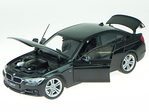 BMW F30 335i schwarz Modellauto 18043 Welly 1:18 von Welly