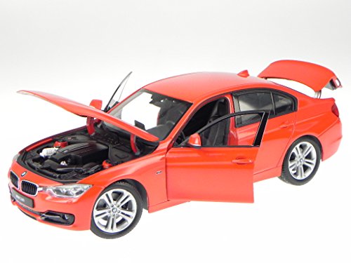 BMW F30 3er 335i rot Modellauto 18043 Welly 1:18 von Welly