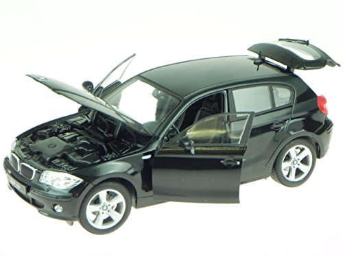 BMW e87 120i schwarz Modellauto 12557 Welly 1:18 von Welly