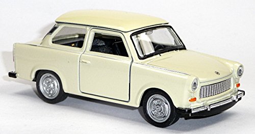 Welly Trabant Trabbi 601 Limousine Weiss Beige Ca 1/43 1/36-1/46 Modellauto Modell Auto von Welly