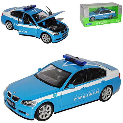 Welly B*M*W 3er E90 Limousine Polizia Polizei Italien 2005-2012 1/24 Modell Auto von Welly