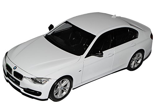 Welly B-M-W 3er F30 335i Limousine Weiss AB 2012 1/18 Modell Auto mit individiuellem Wunschkennzeichen von Welly