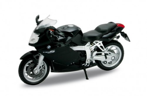 Welly BMW K1200S, schwarz, Motorrad Modell 1:18 von Welly