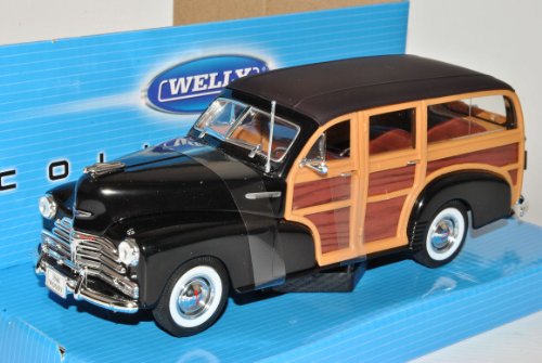 Welly Chevrolet Chevy Fleetmaster 1948 Schwarz 1/24 Modell Auto von Welly