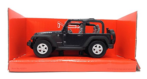 Welly DieCast metall Modellauto 1:36-39 Jeep Wrangler Rubicon schwarz offenes Dach nDH und box von Welly