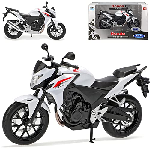 Welly Honda CB500F Weiss Ab 2013 1/10 Modell Motorrad von Welly