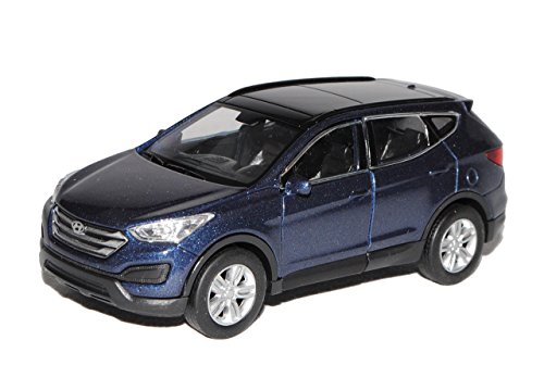 Welly Hyundai Santa Fe Blau Grau Typ DM 3. Generation Ab 2012 ca 1/43 1/36-1/46 Modell Auto von Welly