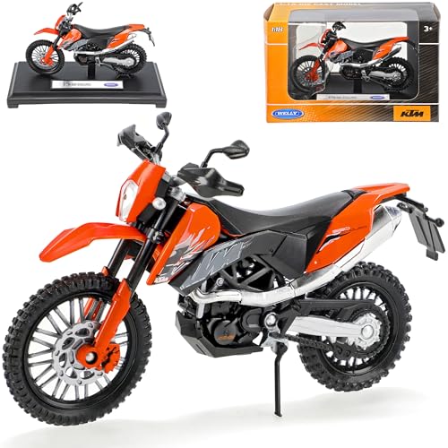 Welly K-T-M 690 Enduro Orange 1/18 Modellmotorrad Modell Motorrad von Welly