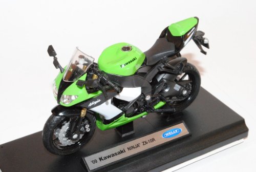 Welly Kawasaki Ninja ZX-10R Grün Ab 2004 1/18 Modell Motorrad von Welly