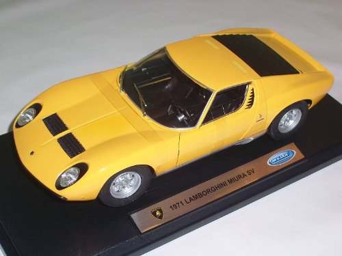 Welly Lamborgihini Miura Sv Gelb 1/18 Modellauto Modell Auto von Welly