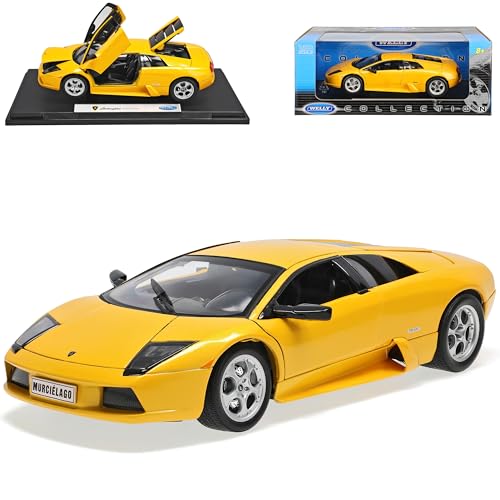 Welly Defekte Verpackung Lamborgihini Murcielago Coupe Gelb 1/18 Modellauto Modell Auto Sonderangebot von Welly