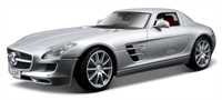 Maisto Mercedes SLS AMG Silber Coupe MODELLAUTO 1:18 36196S von Welly