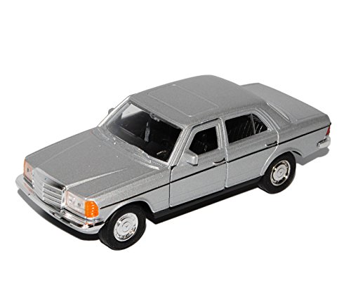 Welly Mercedes-B W123 E-Klasse Limousine Silber 1975-1986 ca 1/43 1/36-1/46 Modell Auto mit individiuellem Wunschkennzeichen von Welly