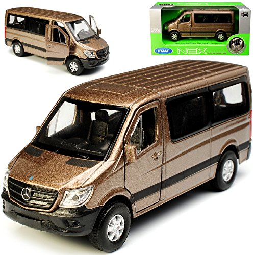 Welly Mercedes-B Sprinter W906 Personen Transporter Braun Grau Modell 2006 Ab Facelift 2013 ca 1/43 1/36-1/46 Modell Auto Welly Mercedes-B Sprinter W906 Personen Transporter Braun Grau Modell 2006 Ab Facelift 2013 ca 1/43 1/36-1/46 Modell Auto von Welly