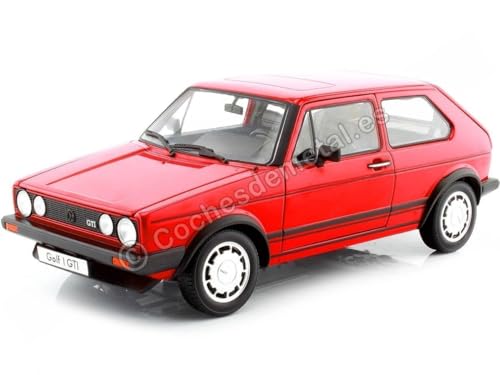 Welly Modellauto 1:18 VW Golf 1 GTI Rot von Welly