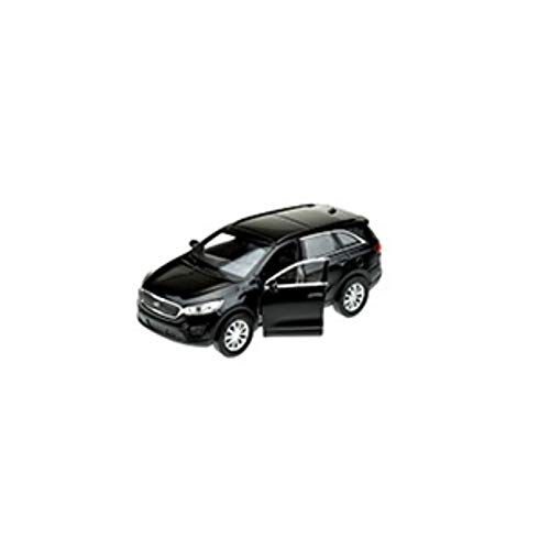 Welly Modellauto KIA Sorento Schwarz, Maßstab 1:64, Auto, Kinder (unisex) von Welly