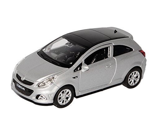 Welly Opel Corsa D Silber 3 TÜrer Ca 1/43 1/36-1/46 Modellauto Modell Auto von Welly