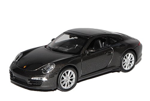 Welly Porsche 911 991 Carrera S Grau Schwarz Coupe Ab 2011 ca 1/43 1/36-1/46 Modell Auto von Welly