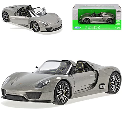 Welly Porsche 918 Spyder Grau Ab 2014 1/24 Modell Auto von Welly