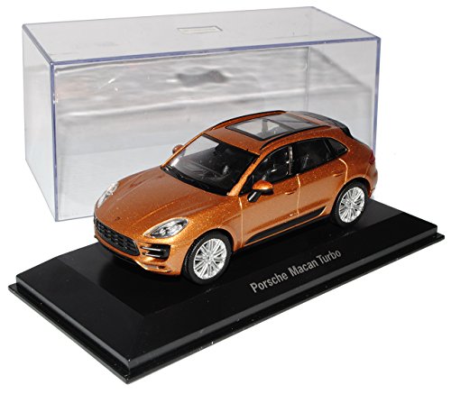 Welly Porsche Macan Turbo Aurum Braun Gold Metallic Ab 2014 1/43 Modell Auto von Welly