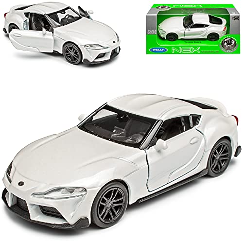 Welly T*o*y*o*t*a Supra GR A90 Coupe Weiss 5. Generation Ab 2019 ca 1/43 1/36-1/46 Modell Auto von Welly