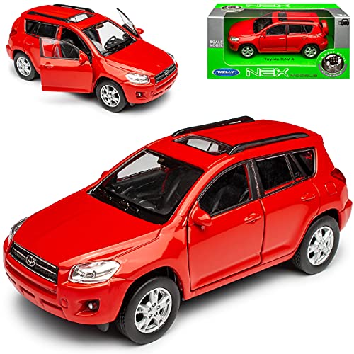 Welly T*o*y*o*t*a RAV4 SUV Rot CA30W 2006-2013 ca 1/43 1/36-1/46 Modell Auto von Welly