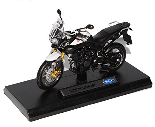 Welly Triumph Tiger 800 Weiss 1/18 Modell Motorrad von Welly