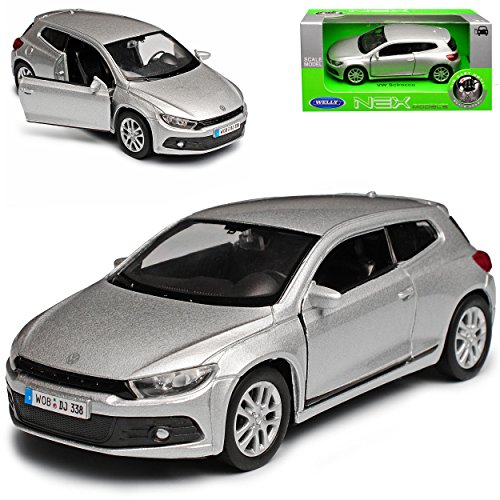 Welly Volkwagen Scirocco III Coupe Silber 3. Generation 2008-2017 ca 1/43 1/36-1/46 Modell Auto von Welly