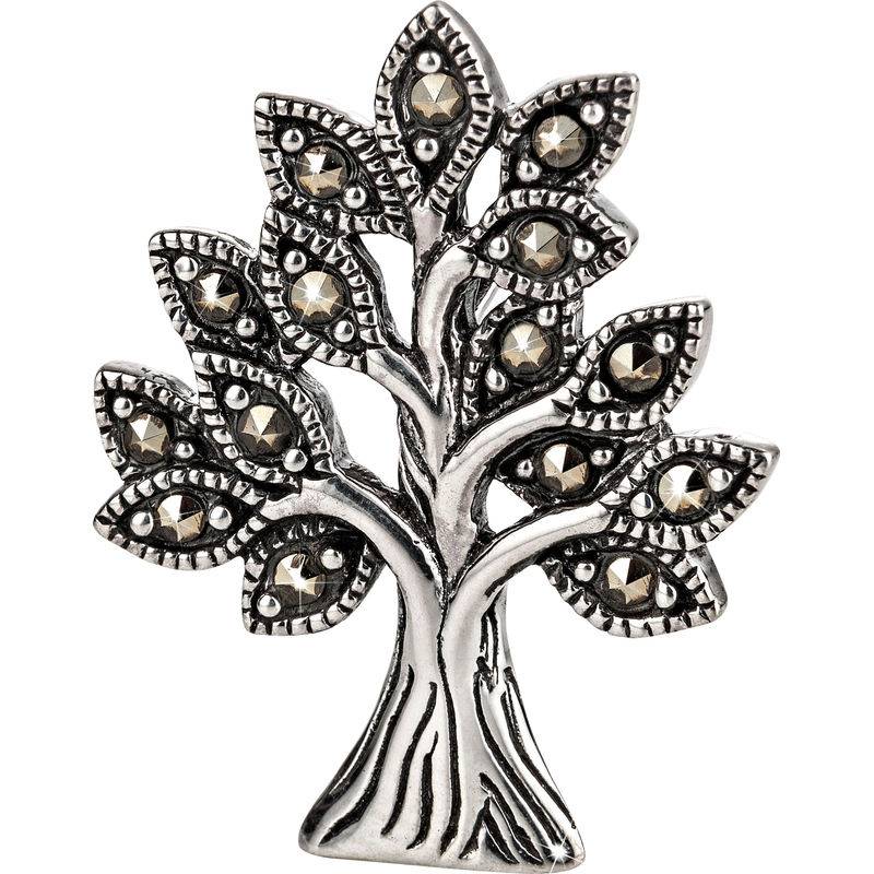CM Anhänger „Tree“ mit Markasit, 925 Silber von Carla Mutoni