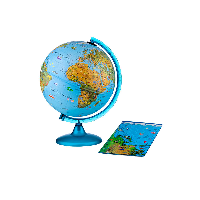 Kinderglobus mit 25cm Durchmesser plus Weltkarte von Weltbild